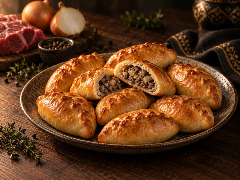 Мини-пирожки с мясом, 10 шт.